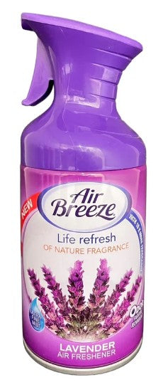 Air Breeze Spray Lavender 8.5 oz bottle with calming floral scent