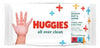 Huggies Baby Wipes, 56ct, 10-Pack – gentle all-over clean wipes for babies’ hands, face, and diaper area, safe for everyday use.