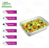 1lb Oblong Aluminum Take Out Foil Baking Pans