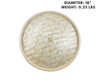 18-inch bamboo steamer cover, durable and breathable for steaming food evenly.