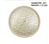 20-inch bamboo steamer cover, durable and breathable for even steaming of food.