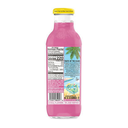 Calypso Island Wave Lemonade 16oz glass bottles Pack of 12