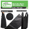 Black Wine Non-Woven Reusable Single Bottle Tote/Wine Gift Bags