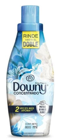 Image of Downy Fabric Softener Brisa Fresca, 800ml, Case of 9, providing long-lasting freshness and softness with a clean, crisp scent.