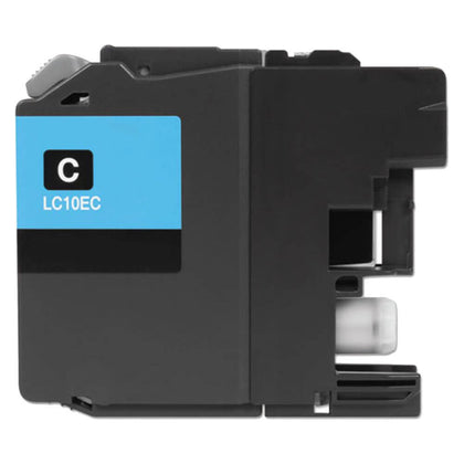 LC10E Cyan Compatible Ink Cartridge for Brother Printer, high-yield 1,200 pages