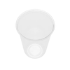 Clear Plastic Disposable U-Shaped Drinking Cups for Iced Coffee