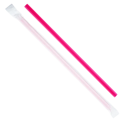 9 x 0.31 Inch Individually Wrapped Smoothies Straws