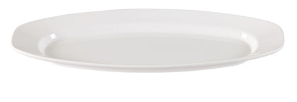 This Platter CAT-5022 12/Pcs Performed in stylish white color, it can be used for serving vegetables, cold cuts, fresh greens or Asian appetizers. Manufactured from durable and reliable melamine, this dinnerware is popular for being unbreakable and affordable at the same time. Thanks to the stylish Catering collection, these platters will perfectly fit any establishment design. They will always look nice in your cafes, restaurant or catering events. 