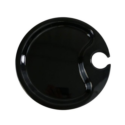 Yanco Party Plate CAT-7010B 24/Pcs It is made from durable and reliable melamine material, which makes the plate look like ceramics. You can use this stylish plate to serve any dish you want. For example, you can use it for presenting cakes, appetizers or serving hot meals. The Catering collection has an elegant and stylish design. Performed in classic black color, it will perfectly fit any restaurant environment. 