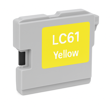 Compatible LC61/65 Yellow Ink Cartridge for Brother printers MFC-5890, 5895, 6490, 6890 – 350 pages