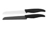 A 6-inch white ceramic bread knife with a serrated blade, designed for effortless and precise slicing of bread and baked goods.



