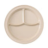 EcoQuality 3-Compartment Plate is made from durable and reliable melamine material. You can use this stylish plate to serve any dish you want.  Ideal for serving salads, side dishes, sushi or hot meals. Performed in tan color, it will perfectly fit any restaurant environment. High quality affordable restaurant and household dinnerware.