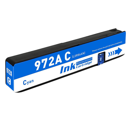HP 972A Cyan compatible ink cartridge for PageWide Pro printers