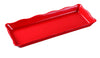 This Scallop Edged Display Tray DC-6014R 6/Pcs Ideal for serving hot or cold appetizers, slices of bread, desserts, and other food for the entire table. Made from melamine material, it is popular for being reliable and having an unbreakable structure. The stylish Deli collection has a distinctive appearance featuring dinnerware With a glossy finish. It can be used in restaurants and catered events, outdoor dining areas, diners and cafes, and even hotels and poolside parties.