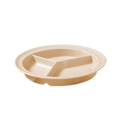 EcoQuality Deep 3-Compartment Plate is made from durable and reliable melamine material. This stylish plate is ideal to serve any dish you want. You can use it for serving salads, side dishes, sushi or hot meals. Performed in tan color, it will perfectly fit any restaurant environment. High quality affordable restaurant and household dinnerware.