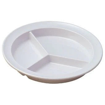 EcoQuality Deep 3-Compartment Plate is made from durable and reliable melamine material. This stylish plate is ideal to serve any dish you want. You can use it for serving salads, side dishes, sushi or hot meals. Performed in white color, it will perfectly fit any restaurant environment. High quality affordable restaurant and household dinnerware.