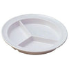 EcoQuality Deep 3-Compartment Plate is made from durable and reliable melamine material. This stylish plate is ideal to serve any dish you want. You can use it for serving salads, side dishes, sushi or hot meals. Performed in white color, it will perfectly fit any restaurant environment. High quality affordable restaurant and household dinnerware.
