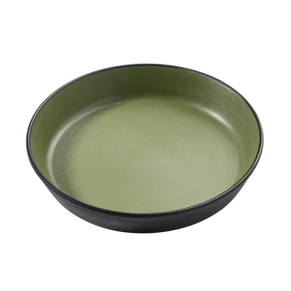 Melamine Deep Dish is a high-quality, durable serving bowl designed for both functionality and style. With its vibrant green finish and elegant design, it’s perfect for presenting salads, pasta, or snacks at gatherings. Made from robust materials, this bowl is easy to clean and resistant to chipping, making it an ultimate addition to your kitchenware collection. Ideal for everyday use or special occasions. High quality & affordable household, restaurant dinnerware.