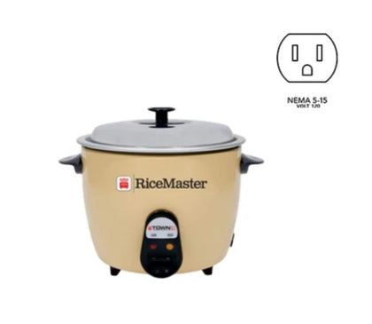 10-cup domestic rice cooker for easy, consistent rice cooking.