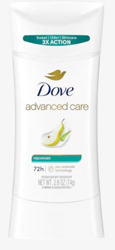 Dove Advanced Care Antiperspirant Deodorant Rejuvenate, 2.6oz, Case of 12 – long-lasting odor protection with moisturizing care.