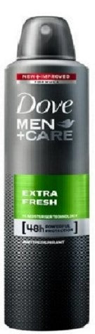 Dove Men+Care Extra Fresh Anti-Perspirant Deodorant Spray, 250ml, Case of 6 – long-lasting freshness and protection for men.
