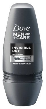 Dove Men Invisible Dry Roll-On Deodorant, 50ml, Case of 48