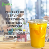 20oz Clear PLA Coffee Smoothies Cups with Flat Lids