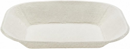 9x7 Inch Natural Molded Fiber  Disposable Food Tray