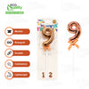 Rose Gold Number 9 Birthday Cake Topper, 8 Inch