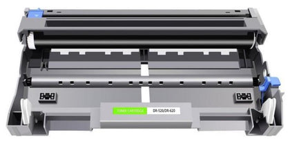 DR520/DR620 compatible black drum unit replacement for Brother printers, 25,000-page yield.