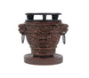 A Dragon Hibachi stove with a traditional design, perfect for grilling and cooking over an open flame.




