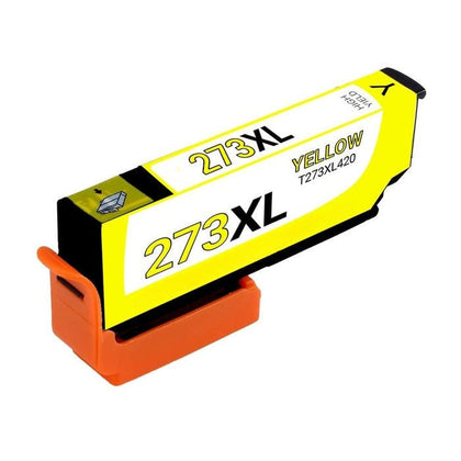 T273XL420 Yellow Ink Cartridge compatible with Epson Expression Premium XP-610, high yield 650 pages.