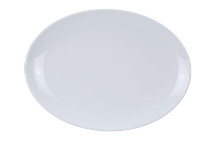 This Oval Platter is made from durable and reliable melamine, this dinnerware is popular for being unbreakable and affordable at the same time. They are also NSF listed, which makes them safe for personal or commercial usage. The melamine material of the platter is BPA free, so it doesn't contain any harmful substances. High quality and affordable restaurant dinnerware.