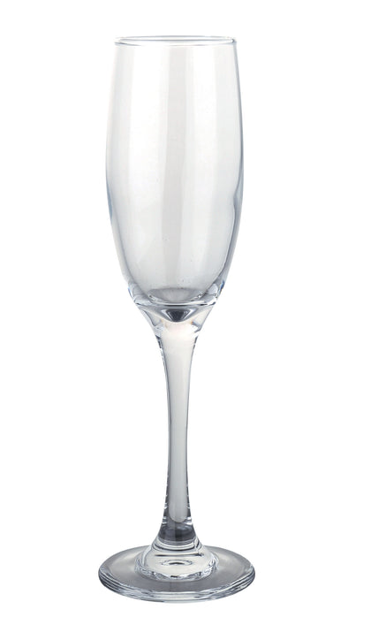 This Flute Glass is designed with elegance and celebration in mind. Its tall, narrow bowl enhances carbonation and preserves the aroma of sparkling wines and champagnes. With a 6.25 oz capacity, this glass is perfect for toasts, receptions, and formal dining. Made from durable, clear glass, it offers both beauty and resilience. As part of the Aqua Spirits collection, it adds a refined touch to any upscale occasion.