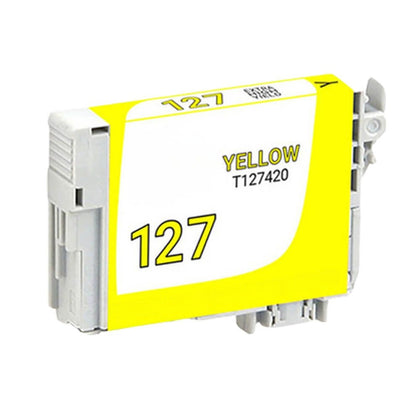 T127420 High Yield Yellow Ink Cartridge Compatible with Epson Stylus NX330, NX430, WorkForce 435, 520 – 755 Pages