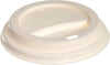 Compostable sugarcane coffee cup lid 90mm environmentally friendly