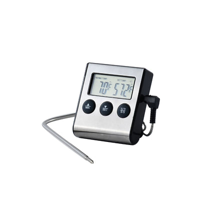 Digital Roast thermometer with a range of –58–572°F / –50–300°C. Durable, accurate, and easy-to-read digital display for roasting and cooking. Packed 96 sets per case for commercial kitchen use.