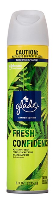 Glade Air Freshener Spray Fresh Confidence 8.3 oz, odor eliminating room spray with clean uplifting fragrance