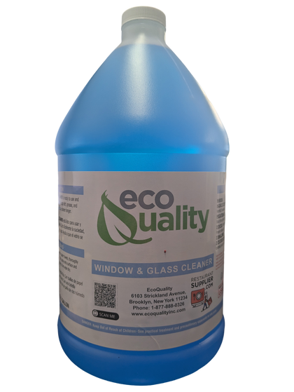 glass cleaner streak-free 1-gallon refill mirror windows eco-friendly fast-drying multi-surface residue-free industrial commercial shiny crystal-clear cleaning solution large size professional-grade durable efficient