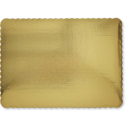 Gold Rectangular Cake Board Sheets 12