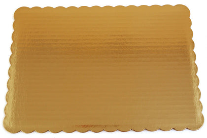 Gold Rectangular Cake Board Sheets 12