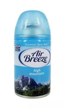 Air Breeze Auto Spray Refill High Mountain 6.2 Oz can with fresh outdoor scent
