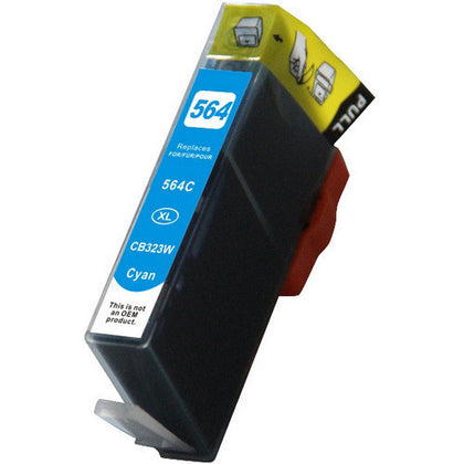HP 564XL Cyan compatible ink cartridge for Photosmart printers