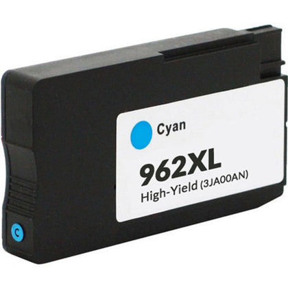962XL Cyan Compatible Ink Cartridge for HP OfficeJet Pro 9025 printer, high-yield 1,600 pages, delivers vibrant, professional-quality cyan prints.