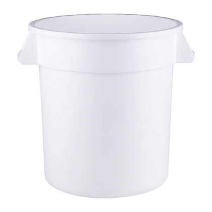 32-gallon polypropylene ingredient storage container, BPA-free and commercial-grade. Ideal for dry goods in kitchens. Durable, food-safe, and packed 6 per case for bulk storage needs.