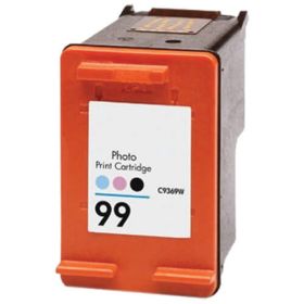 HP 99 Photo Color Ink Cartridge compatible with DesignJet 5940, D4145, D4160, and 6318. Prints up to 130 pages with vivid, photo-quality colors.