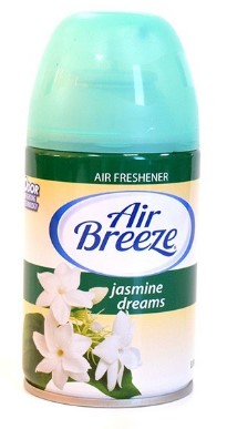 Air Breeze Auto Spray Refill Jasmine Dreams 6.2 Oz can with sweet floral scent