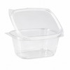 Clear PLA Disposable Hinged Clamshell Deli Takeout Containers
