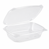 Clear PLA Disposable Hinged Clamshell Deli Takeout Containers