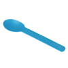 Disposable Heavy Weight Bio-Based Teal Blue Plastic Cutlery Spoons